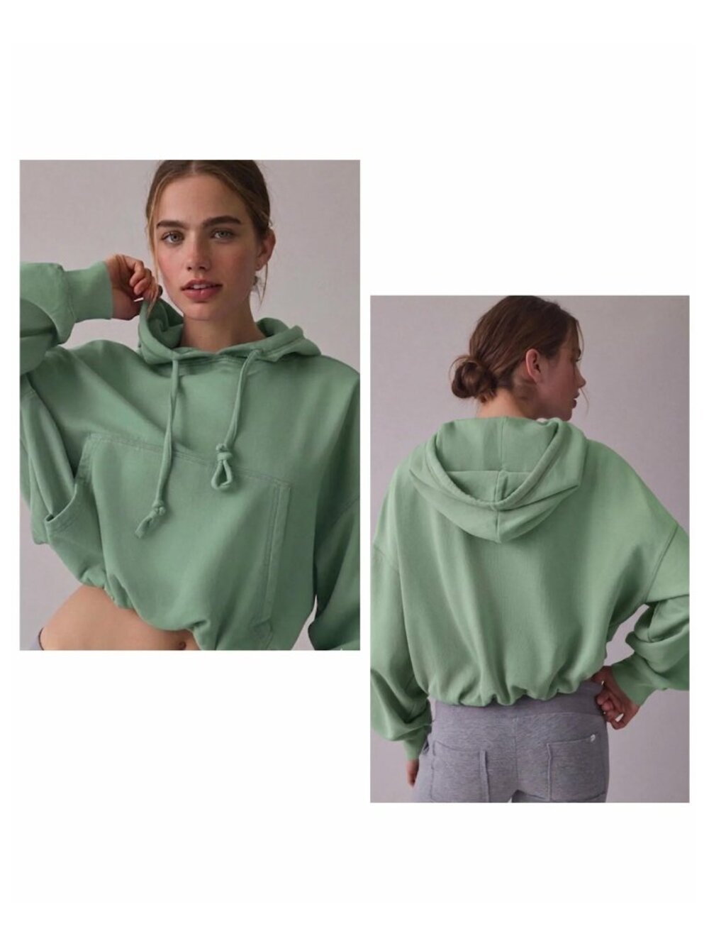 ☀️ Urban Outfitters Out From Under Try Me Bubble Hoodie Mint